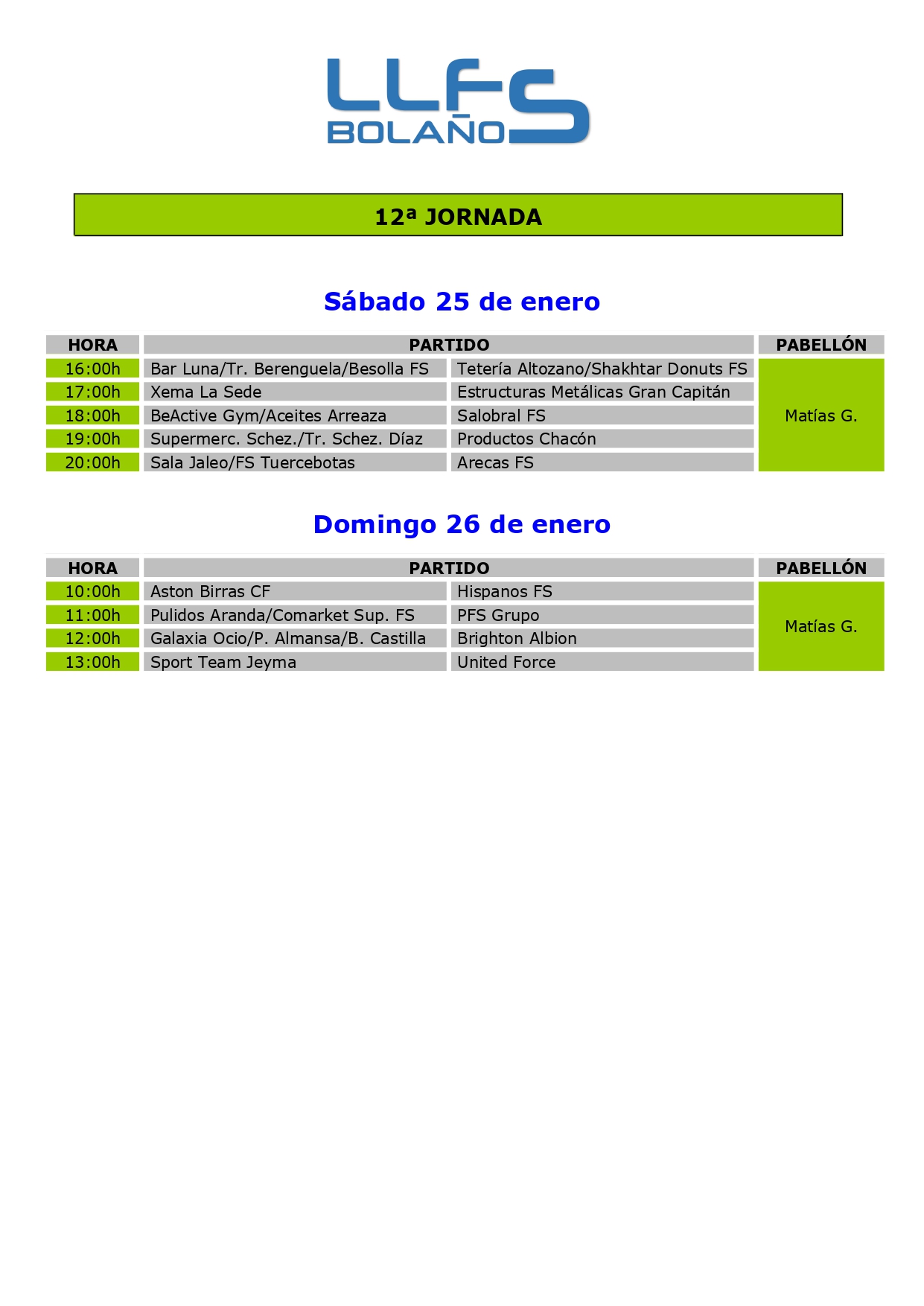 12ª JORNADA