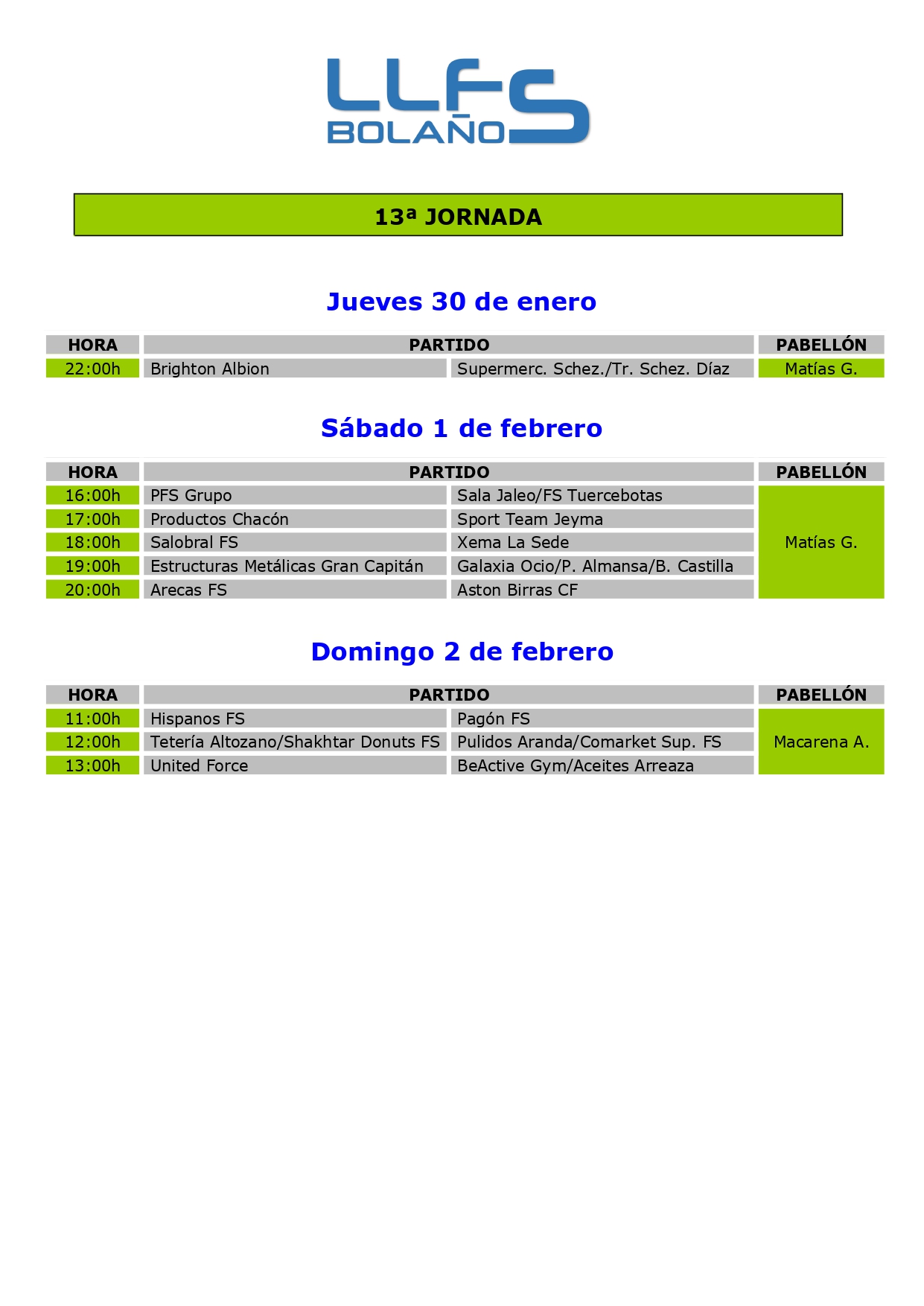 13ª JORNADA