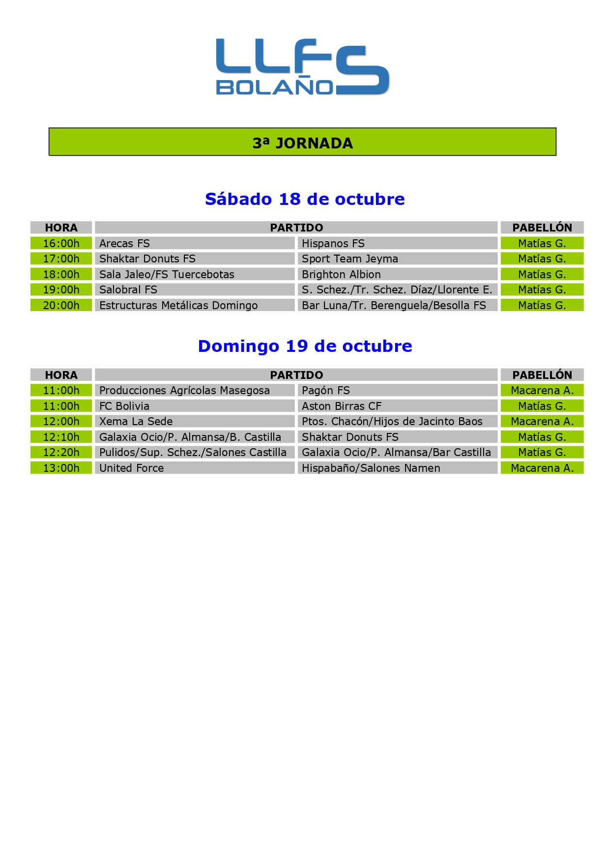 3ª JORNADA