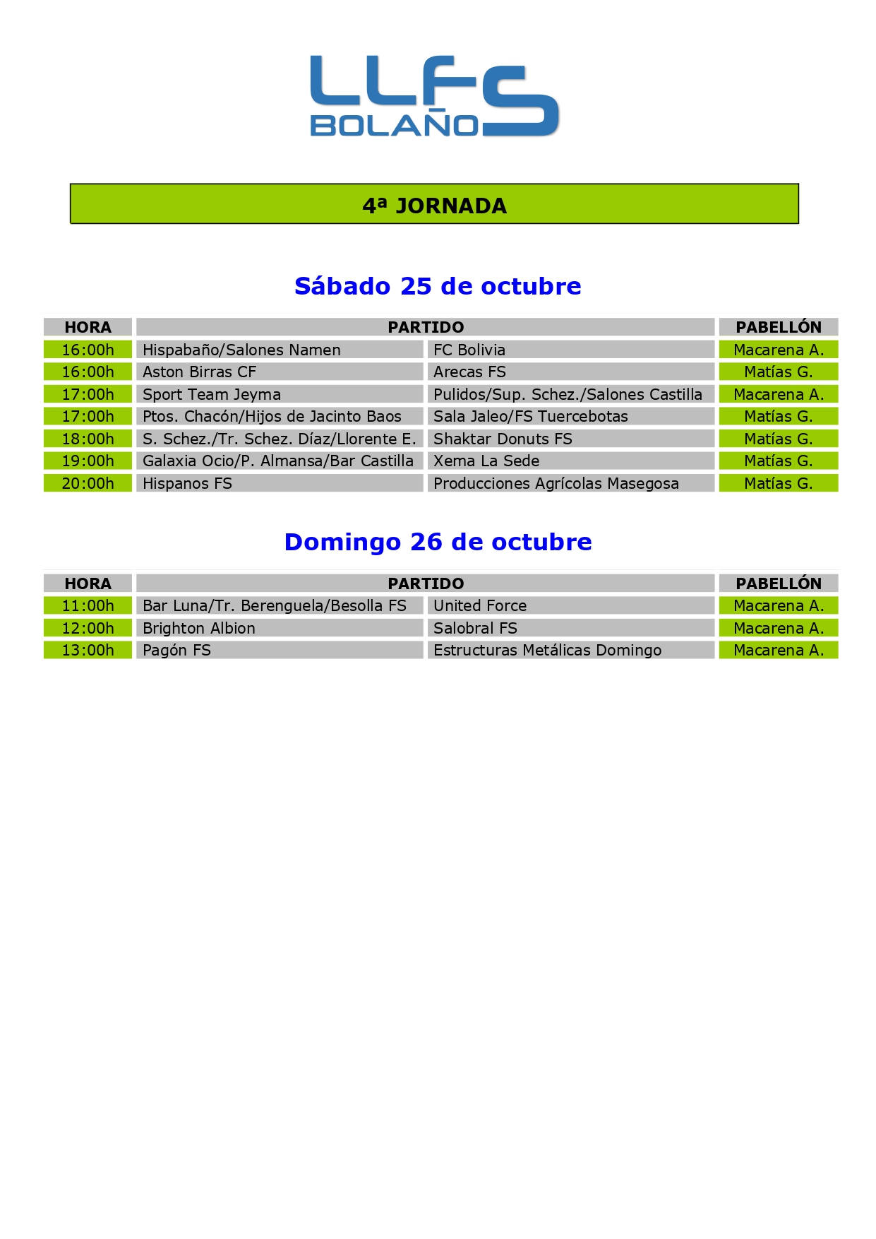 4ª JORNADA
