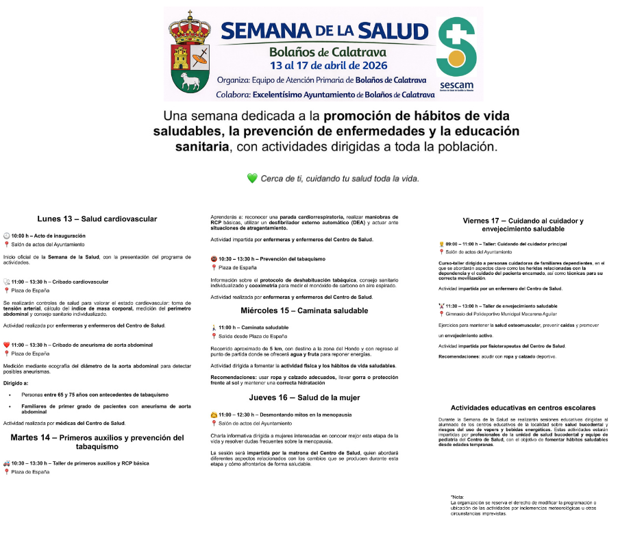 programacion salud