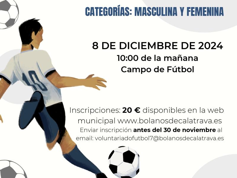 Cartel futbol semana voluntariado y discapacidad