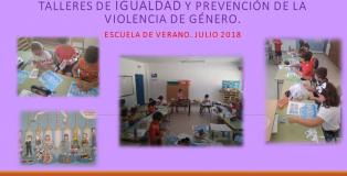TALLERES DE IGUALDAD Y PVG EN LA ESCUELA DE VERANO
