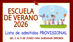 CARTES ESCUELA VERANO 2026